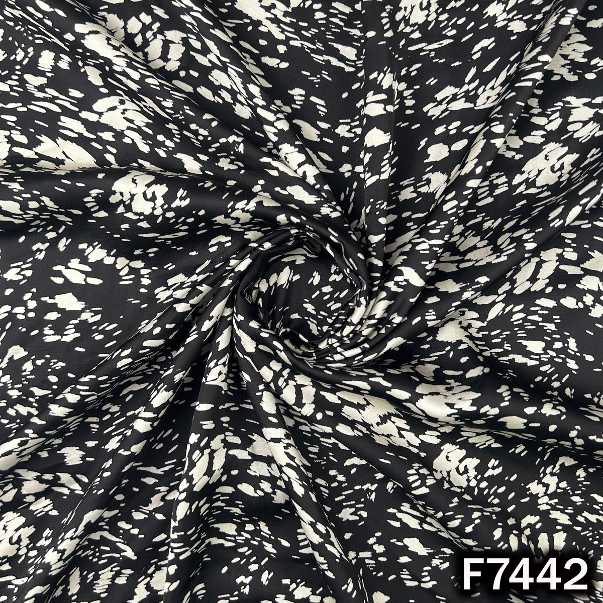 Printed Modal Satin Fabric - F7442