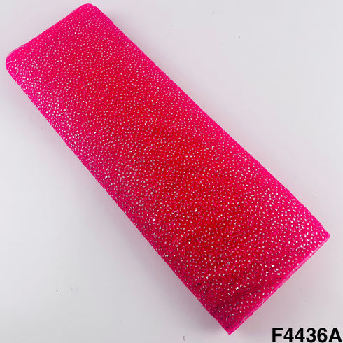 Soft Net with Pasted Glitter Fabric-F4436