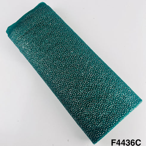 Soft Net with Pasted Glitter Fabric-F4436