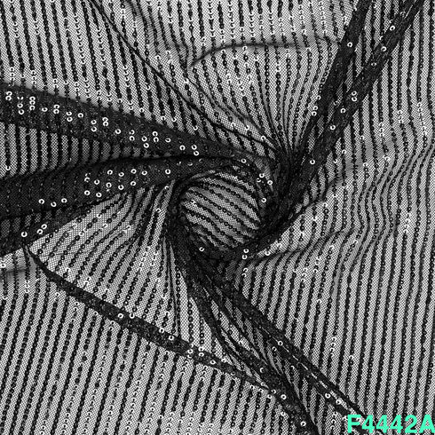 Sequins Lycra Net Fabric-F4442