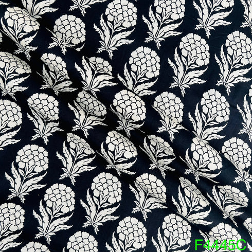 Block Print Cotton Fabric-F4445