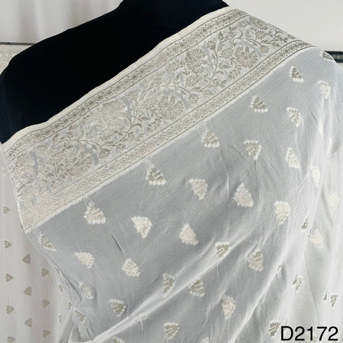Dyeable Banarasi Georgette Dupatta-D2172