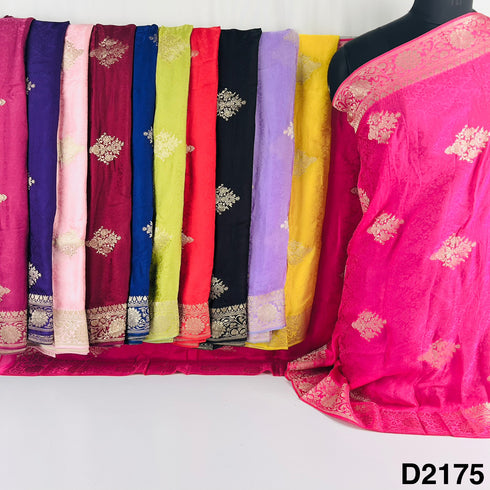 Self Jacquard Organza Satin Dupatta-D2175