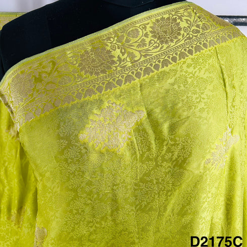 Self Jacquard Organza Satin Dupatta-D2175