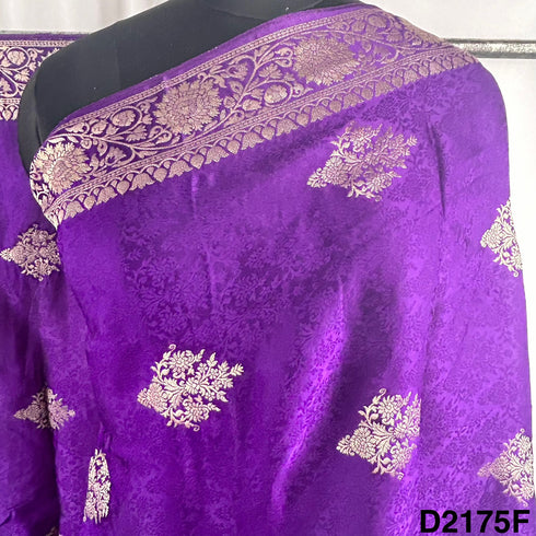 Self Jacquard Organza Satin Dupatta-D2175