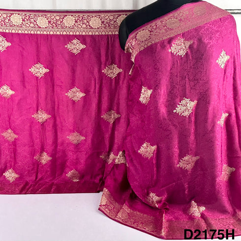 Self Jacquard Organza Satin Dupatta-D2175