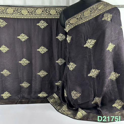 Self Jacquard Organza Satin Dupatta-D2175
