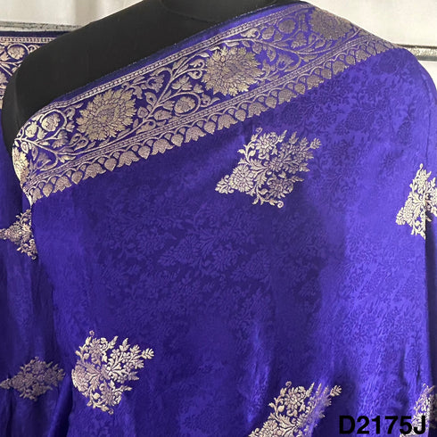 Self Jacquard Organza Satin Dupatta-D2175