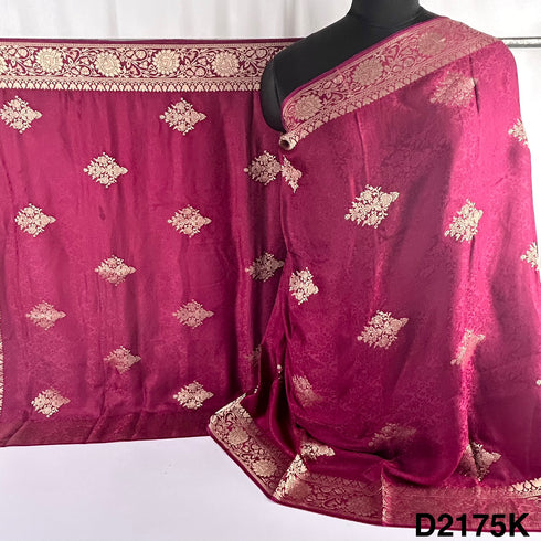 Self Jacquard Organza Satin Dupatta-D2175