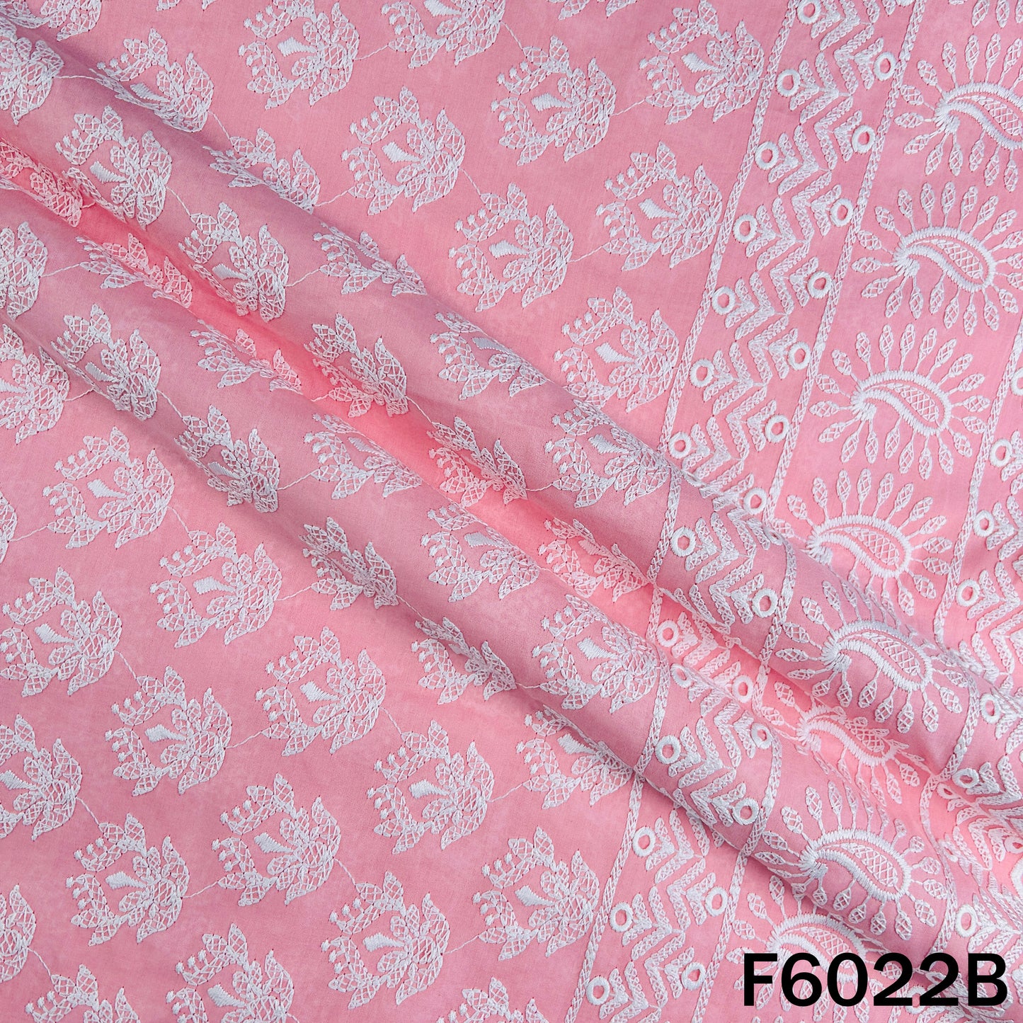 Chikankari Cotton Fabric - F6022