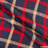 Check Print Rayon Cotton Fabric- F4495