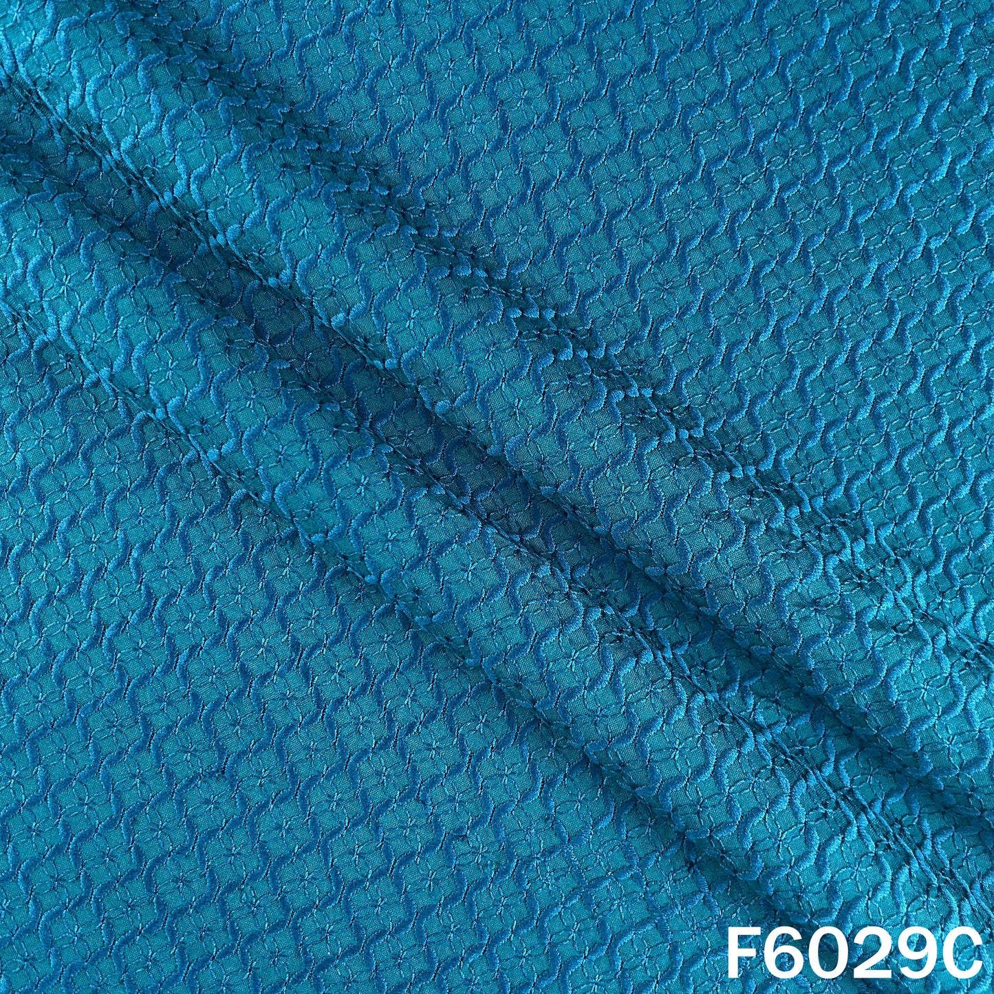 Chikankari Rayon Cotton Fabric - F6029