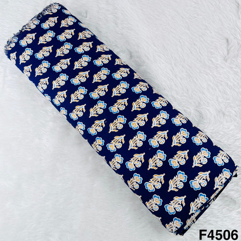 Printed Rayon Cotton Fabric- F4506