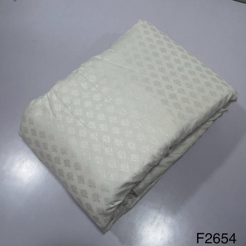 Self Jacquard Cotton Silk Fabric-F2654