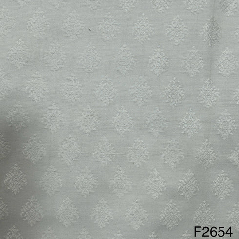 Self Jacquard Cotton Silk Fabric-F2654
