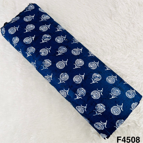 Indigo Print Rayon Cotton Fabric- F4508