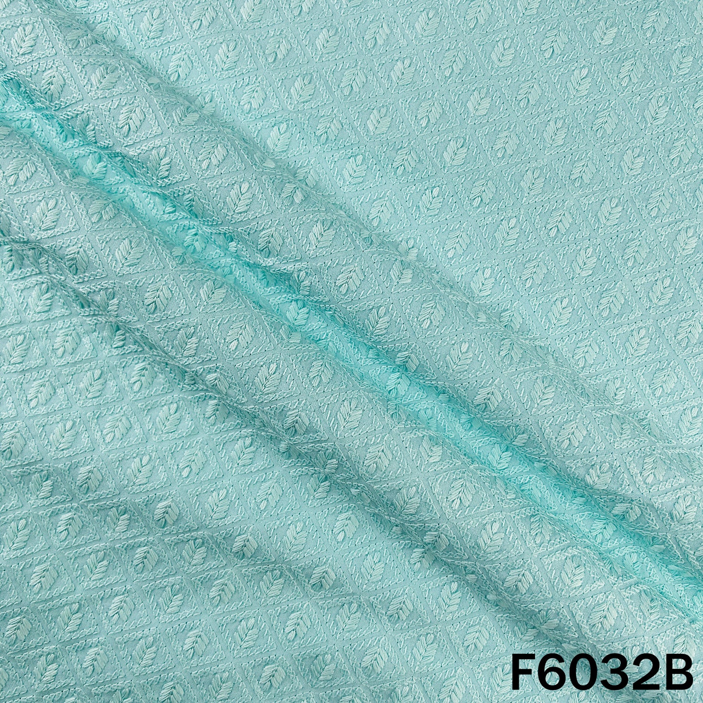 Chikankari Rayon Cotton Fabric - F6032