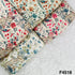 Flower Print Tussar Silk Fabric- F4518