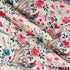 Flower Print Tussar Silk Fabric- F4518