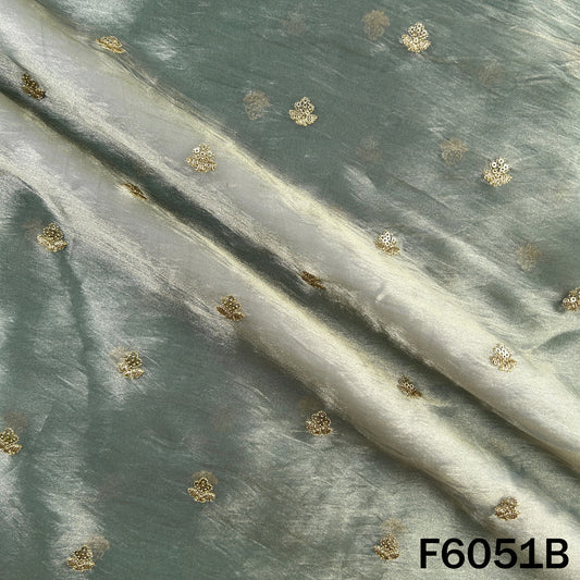 Zari Sequins Work Tissue Fabric - F6051