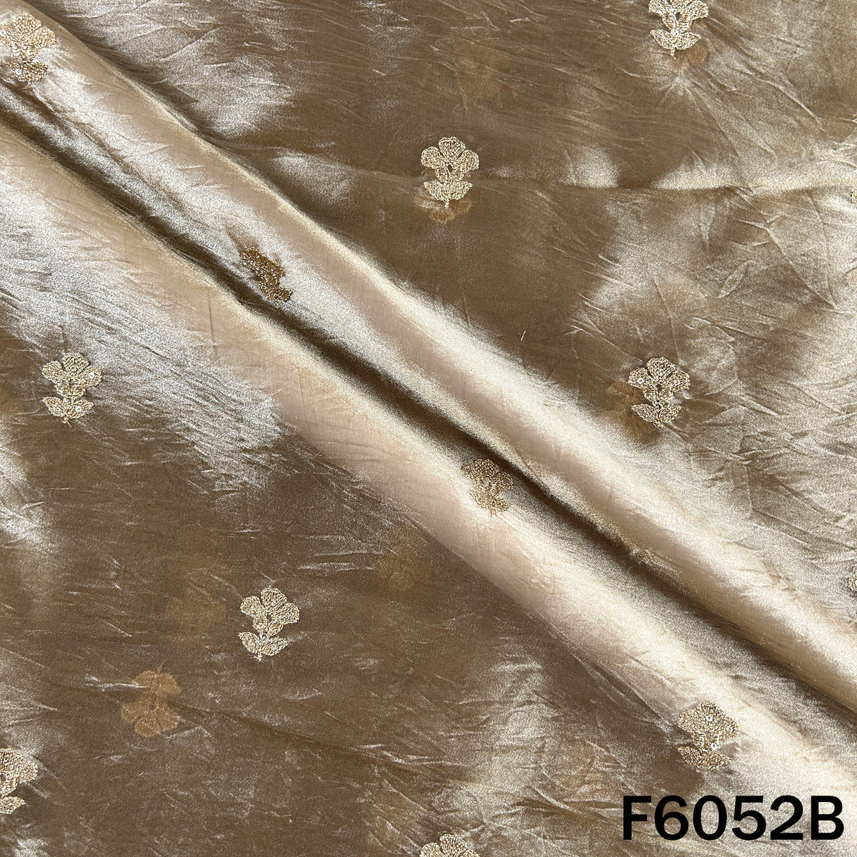 Zari Sequins Work Tissue Fabric - F6052