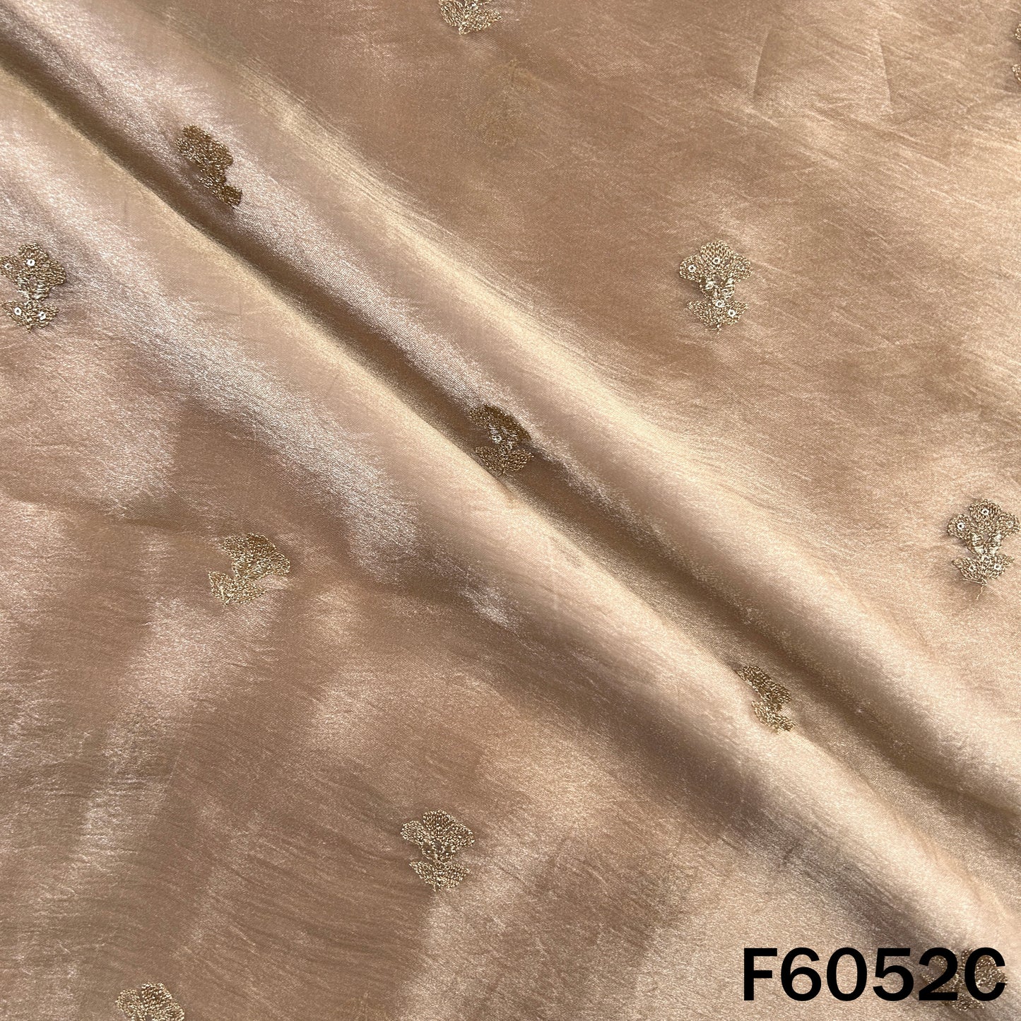 Zari Sequins Work Tissue Fabric - F6052