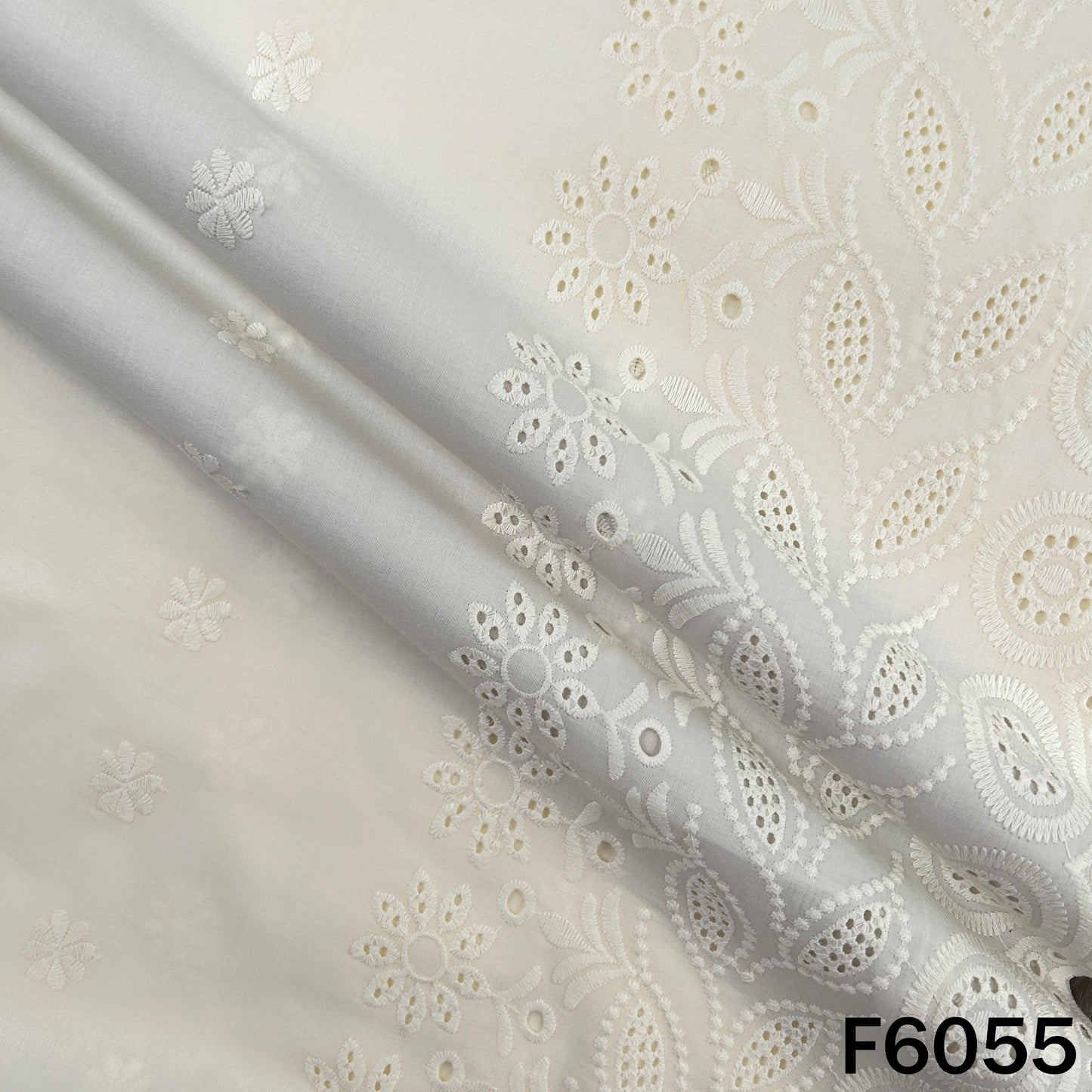 Chikankari Cotton Fabric - F6055