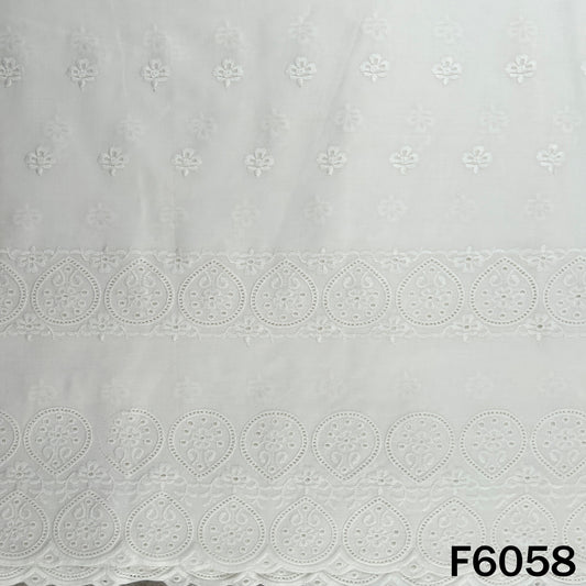 Chikankari Cotton Fabric - F6058
