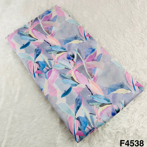 Digital Print Modal Satin Fabric- F4538