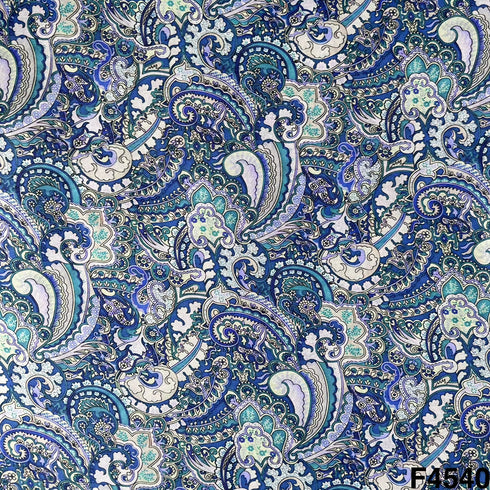 Digital Print Modal Satin Fabric- F4540