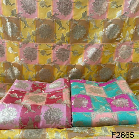 Silk Brocade Fabric-F2665