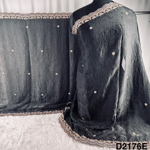 Zari Pearl Work Jimmy Choo Dupatta-D2176