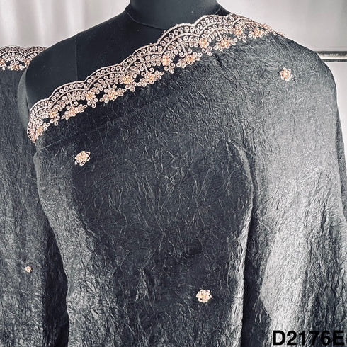 Zari Pearl Work Jimmy Choo Dupatta-D2176