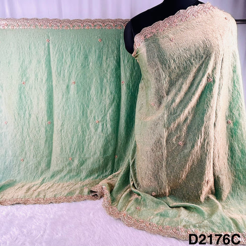 Zari Pearl Work Jimmy Choo Dupatta-D2176