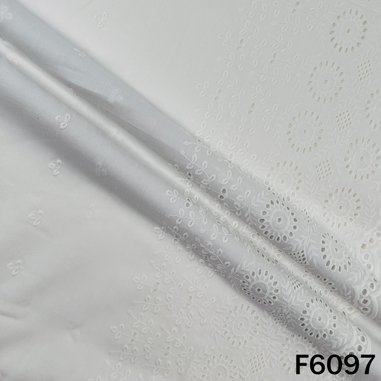 Chikankari Cotton Fabric - F6097