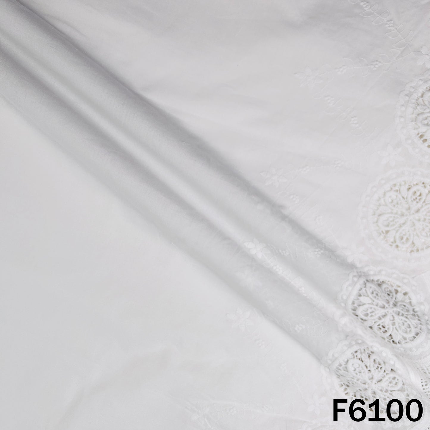 Chikankari Cotton Fabric - F6100