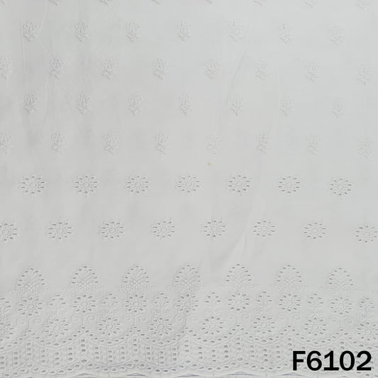 Chikankari Cotton Fabric - F6102