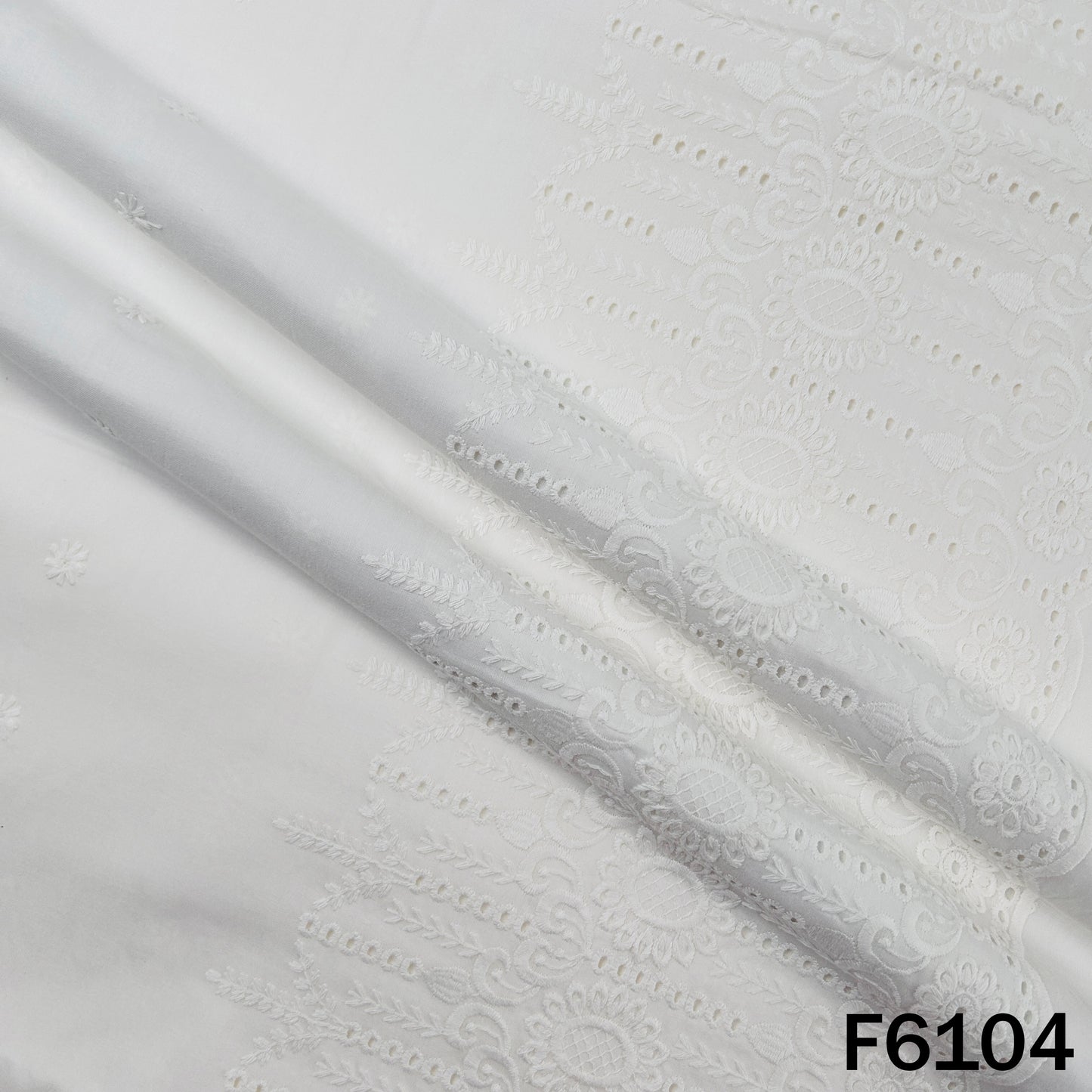 Chikankari Cotton Fabric - F6104