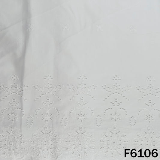 Chikankari Cotton Fabric - F6106
