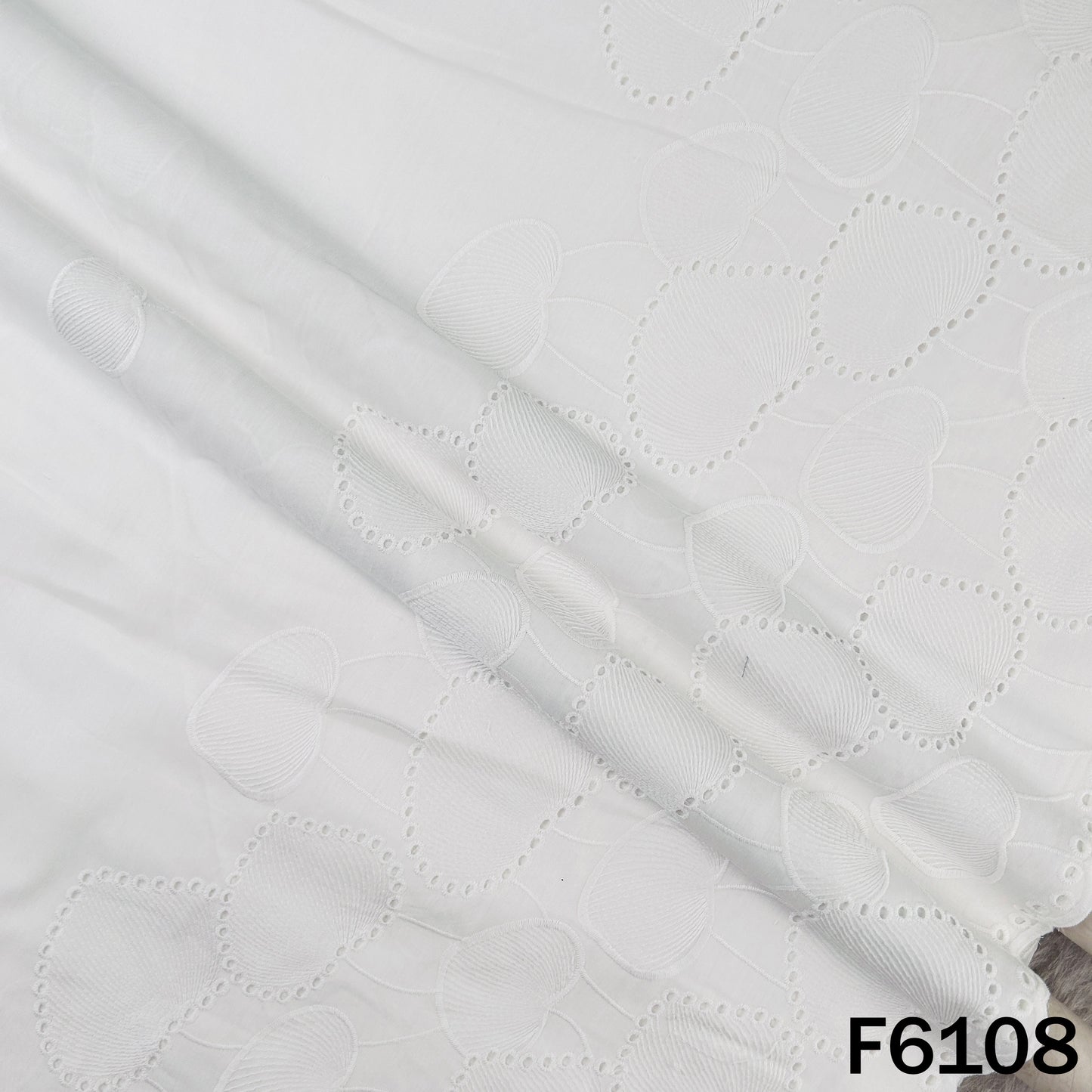 Chikankari Cotton Fabric - F6108