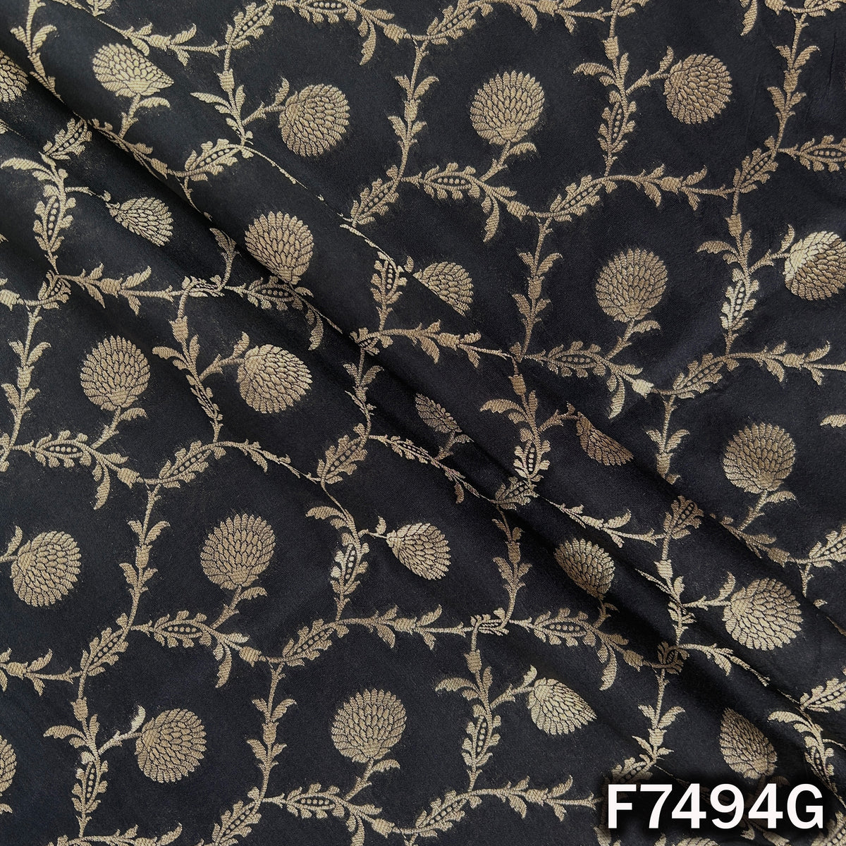 Banarasi Brocade Silk Fabric - F7494