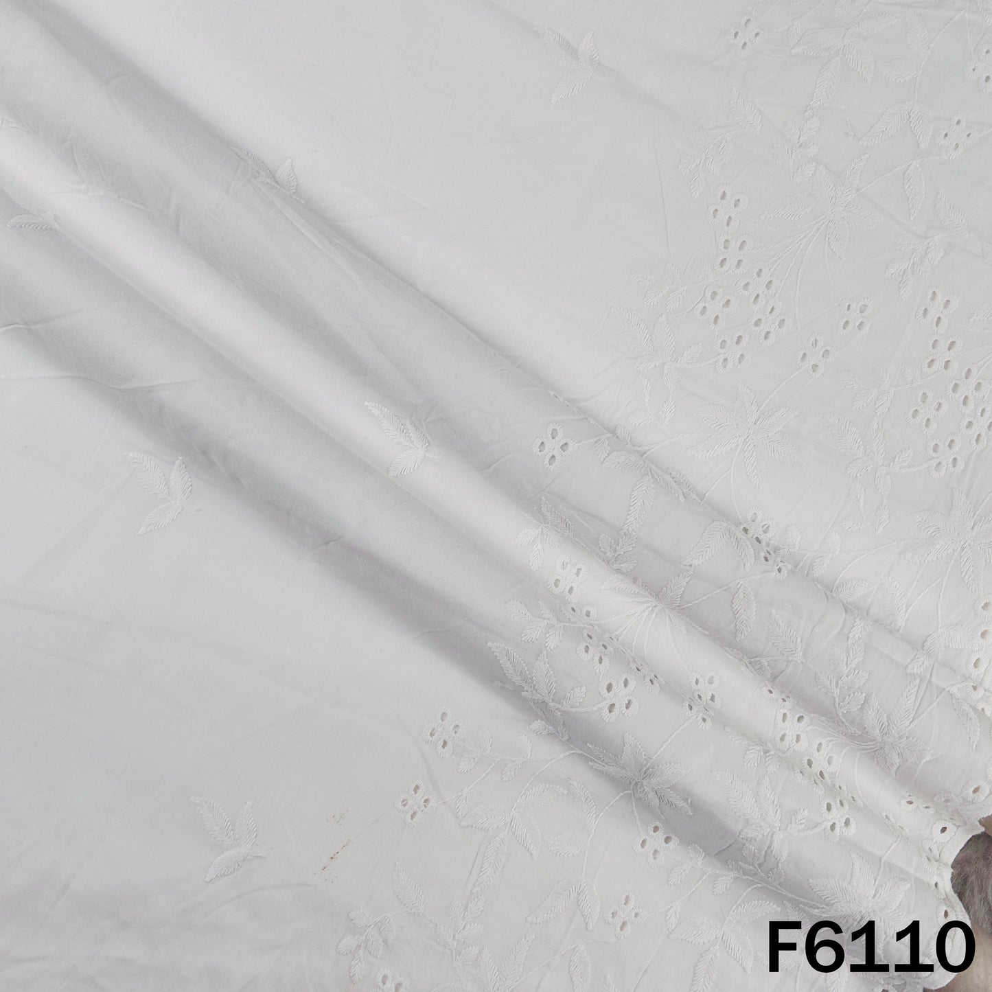 Chikankari Cotton Fabric - F6110