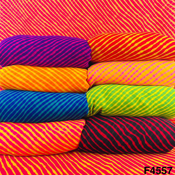 Leheriya Print Georgette Fabric- F4557