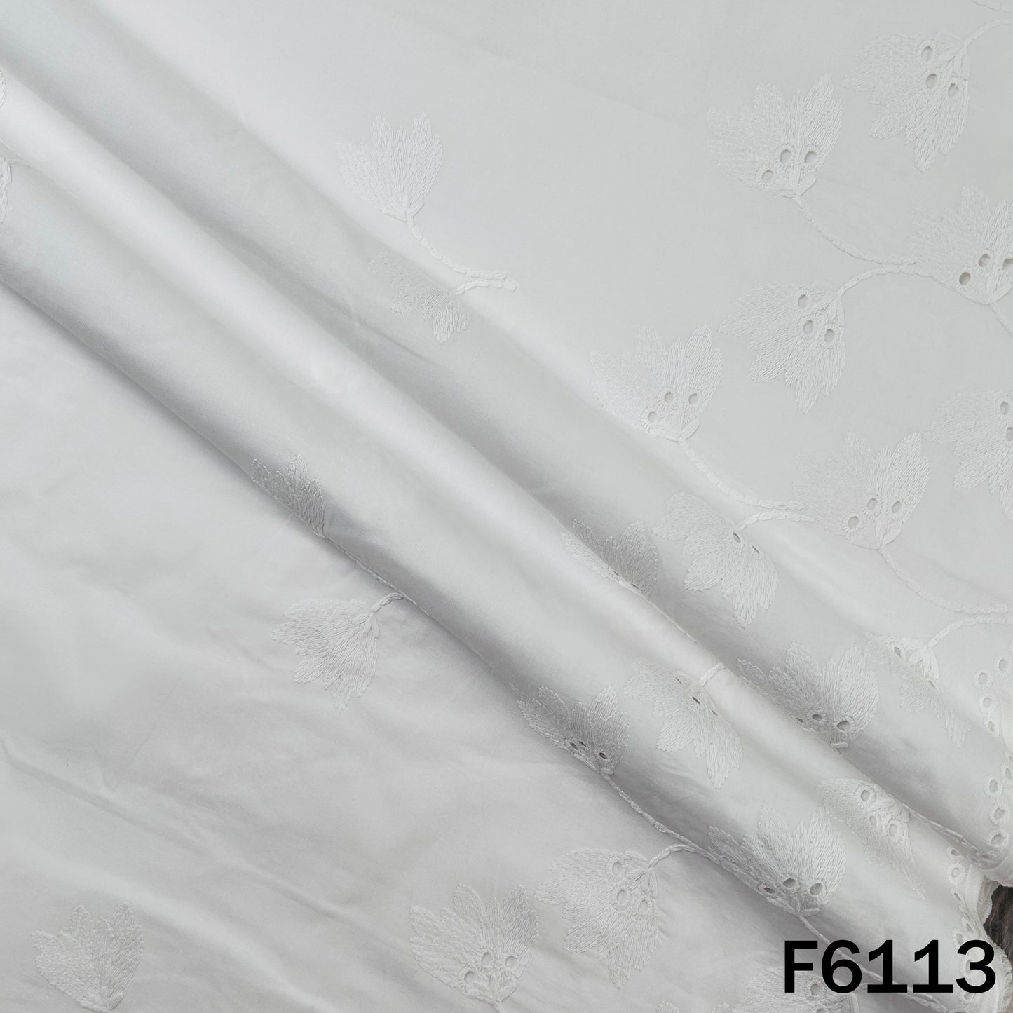 Chikankari Cotton Fabric - F6113