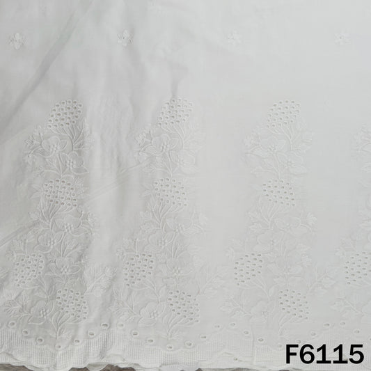 Chikankari Cotton Fabric - F6115