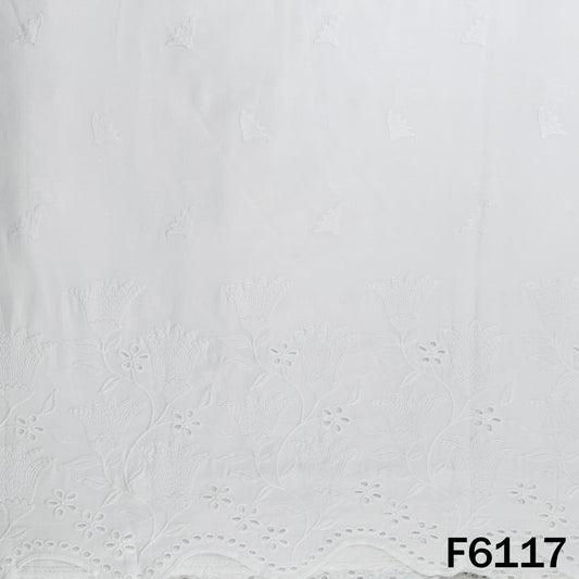 Chikankari Cotton Fabric - F6117
