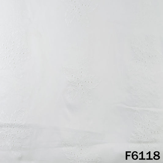 Chikankari Cotton Fabric - F6118