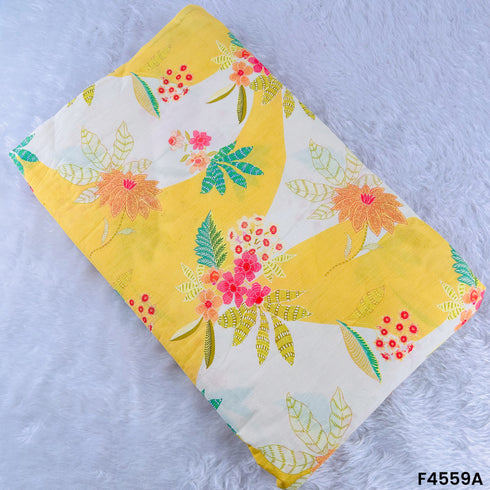 Digital Print Cambric Cotton Fabric- F4559