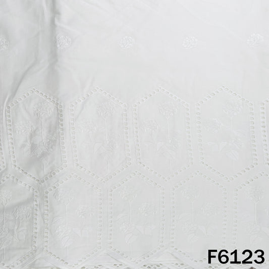 Chikankari Cotton Fabric - F6123