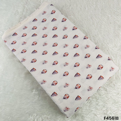 Digital Print Cambric Cotton Fabric- F4561